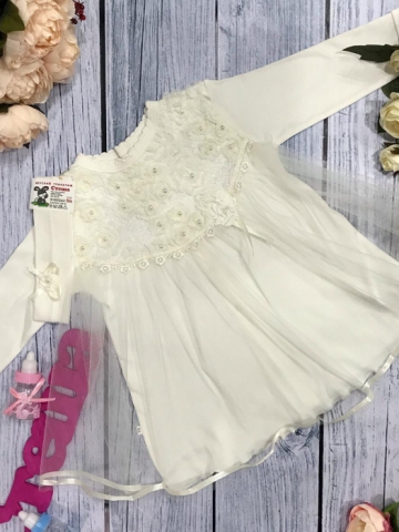 Купить оптом 126. Платье ясельное с юбкой,100% хлопок интерлок 56,62,68 в Сыктывкаре