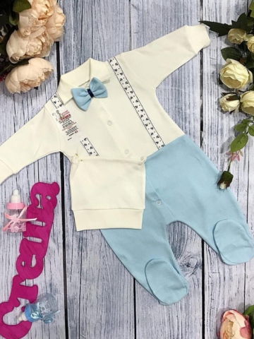 Купить оптом 127. Комбинезон с шапкой,100% хлопок интерлок в Сыктывкаре