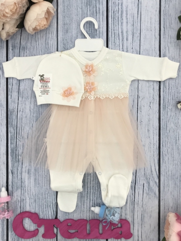 Купить оптом 203. Комбинезон ясельный с шапкой,100% хлопок интерлок в Сыктывкаре