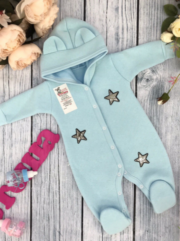 Купить оптом 218. Комбинезон ясельный, хлопок 65%, 35% ПЭ, футер с начёсом 62.68,74 в Сыктывкаре