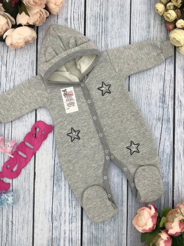 Купить оптом 219-С. Комбинезон ясельный, хлопок 65%, 35% ПЭ, футер с начёсом 62.68,74 в Сыктывкаре