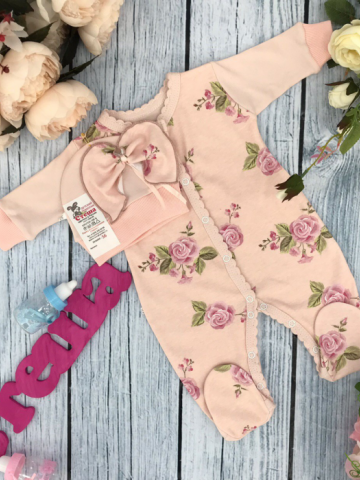 Купить оптом 222. Комбинезон "Роза", хлопок 100 % интерлок в Сыктывкаре